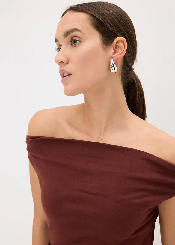 Carmen midi jurk, bonprix