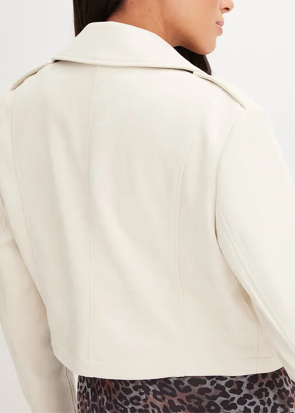 Jas van imitatiesuède, cropped, bonprix