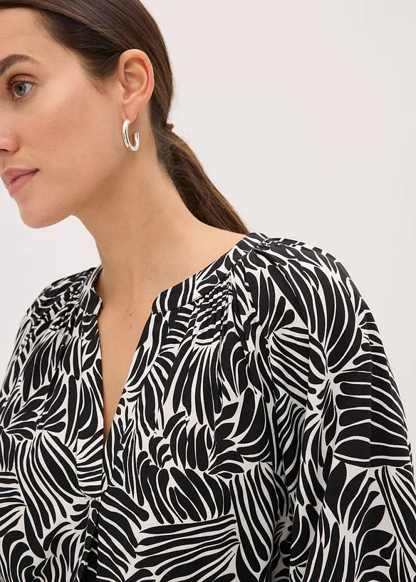 Tuniekblouse van vloeiende viscose, bonprix