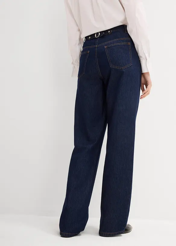 Straight jeans high waist, low stretch, bonprix