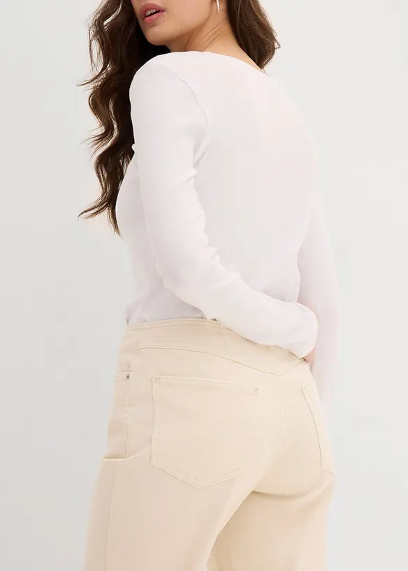 Straight jeans, mid waist, bonprix