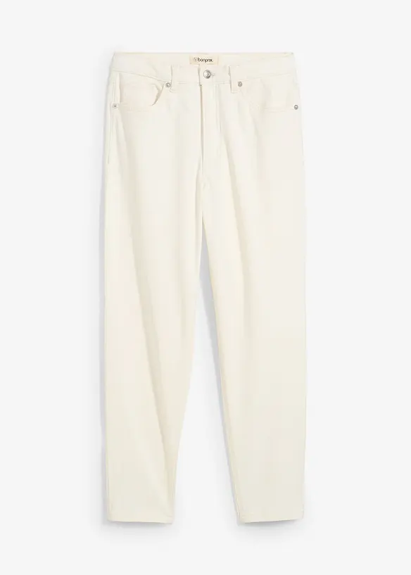 Mom jeans, high waist, low stretch cropped, bonprix