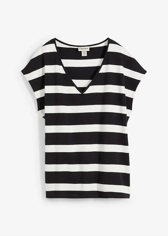 Gestreept gebreid shirt, bonprix