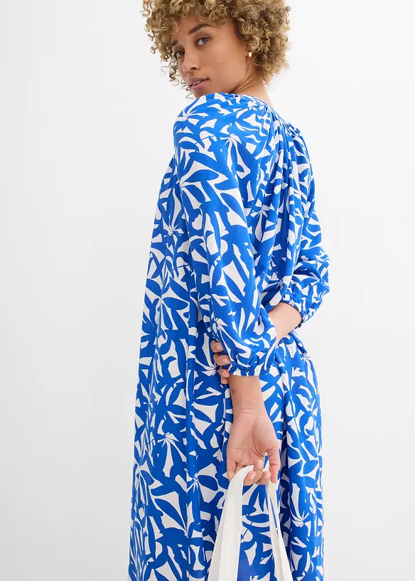 Korte jurk van soepele viscose, bonprix