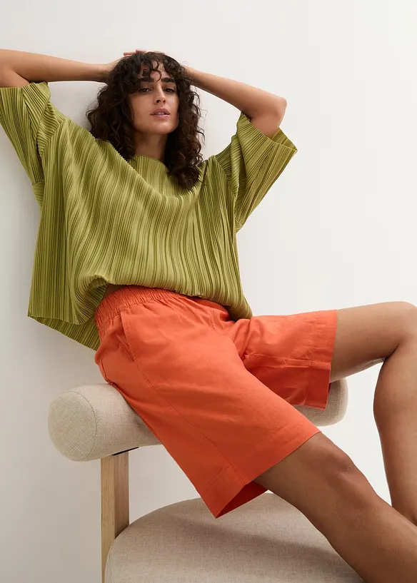 Bermuda met linnen viscose mix, bonprix