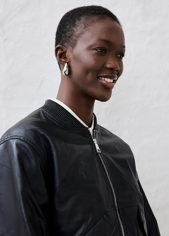 Leren blouson van lamsnappa, bonprix