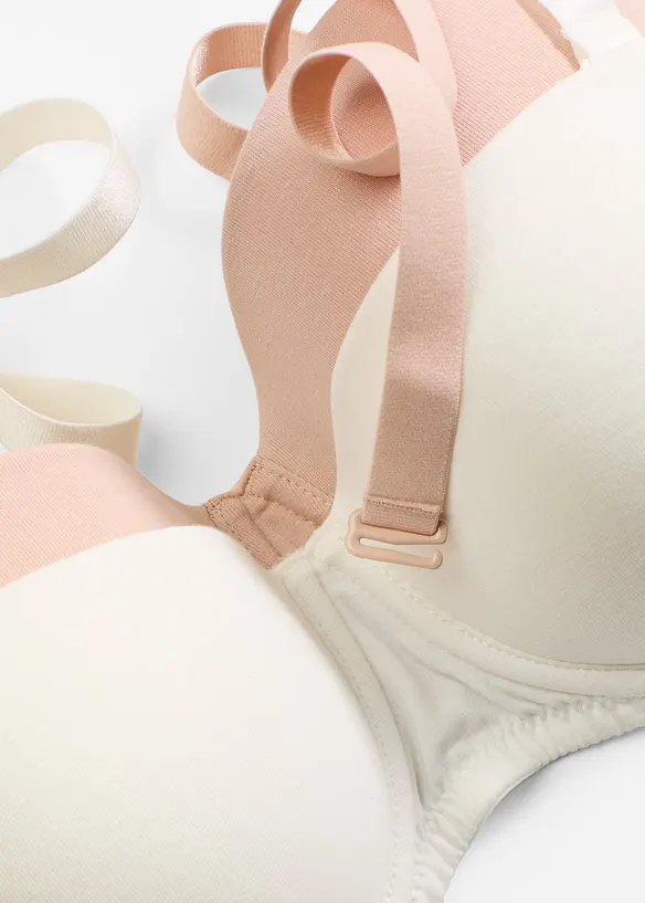 Strapless beugel bh met biologisch katoen (set van 2), bonprix