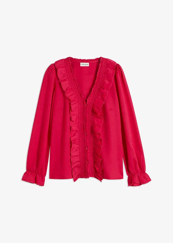 Blouse met volants, bonprix