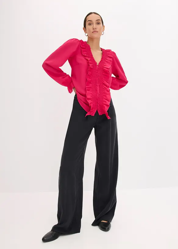 Blouse met volants, bonprix