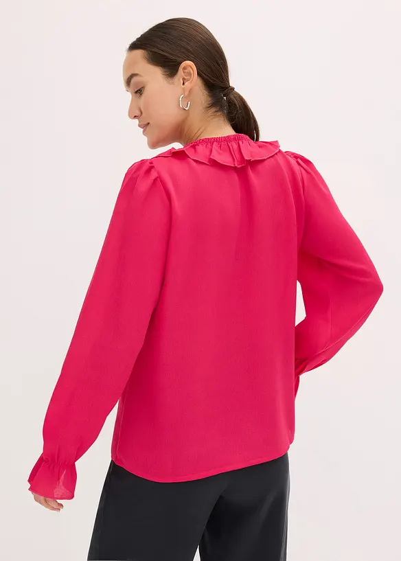 Blouse met volants, bonprix