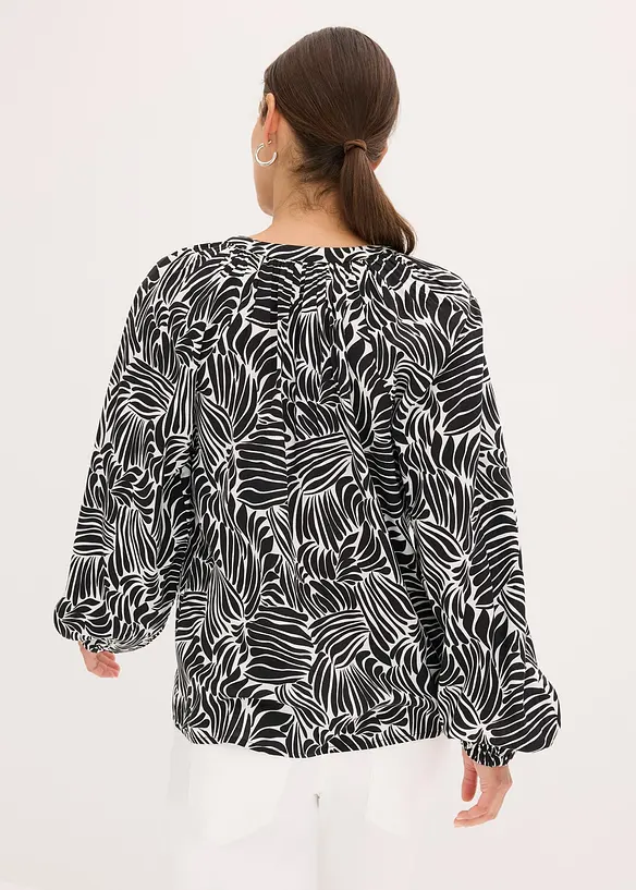Tuniekblouse van vloeiende viscose, bonprix