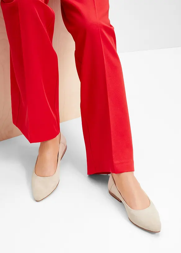 Leren ballerina's, bonprix