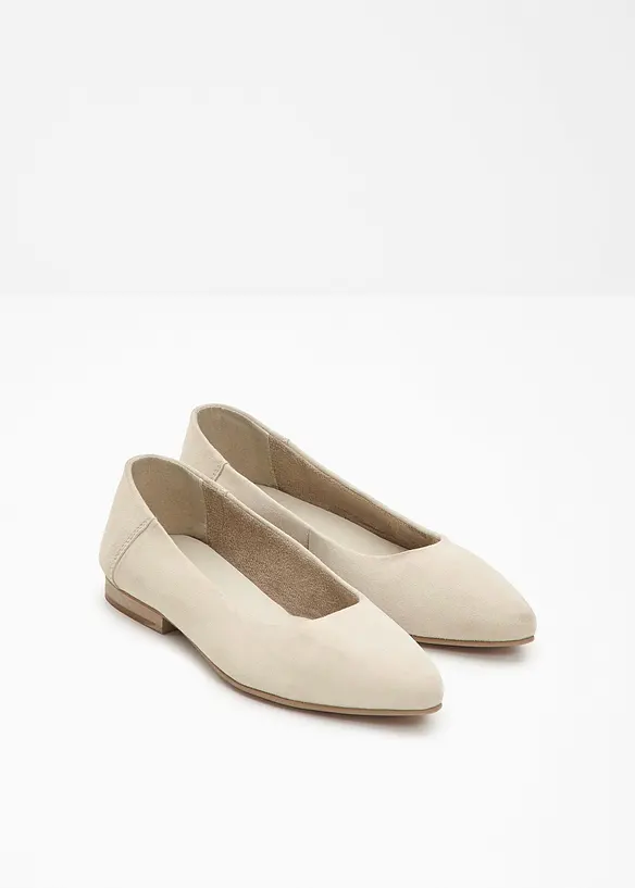Leren ballerina's, bonprix