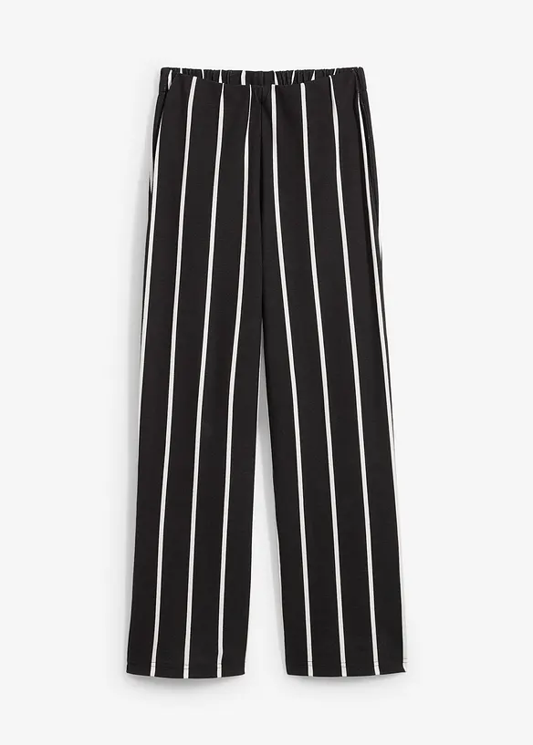 Jersey broek van robuust piqué, bonprix