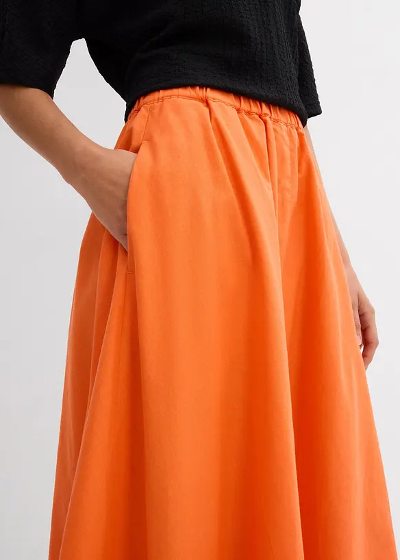 Midirok van een soepele linnenmix, bonprix