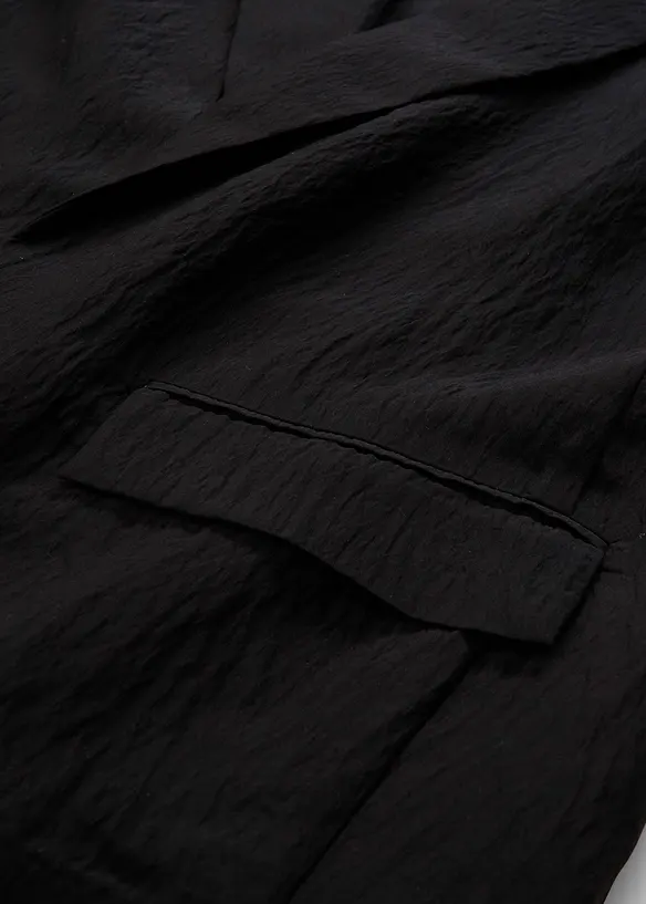Blazer van een gestructureerde crinkle-viscosemix, bonprix
