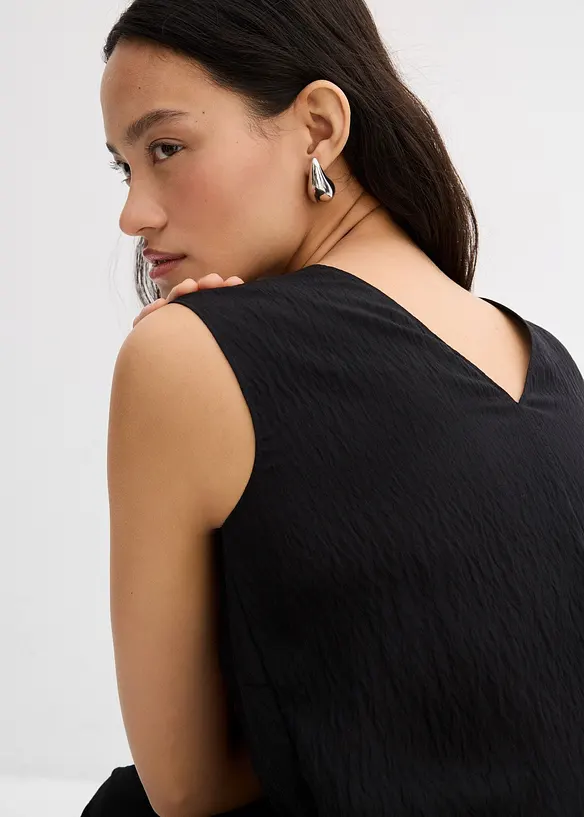 Blousetop van een crinkle-viscosemix, bonprix