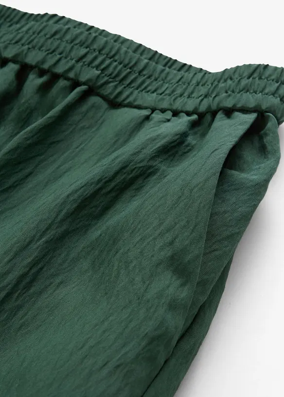 Broek van gestructureerde viscosemix, bonprix