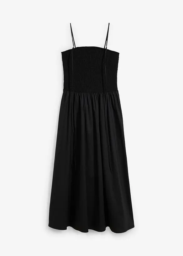 Midi jurk met spaghettibandjes, bonprix