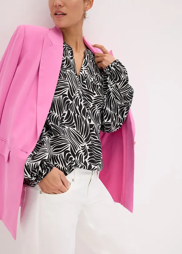 Tuniekblouse van vloeiende viscose, bonprix