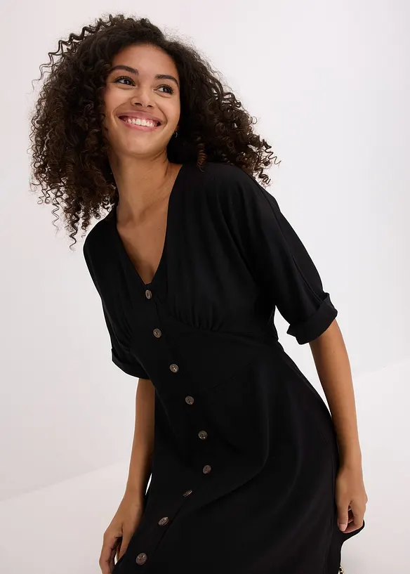 Getailleerde mini jurk, bonprix