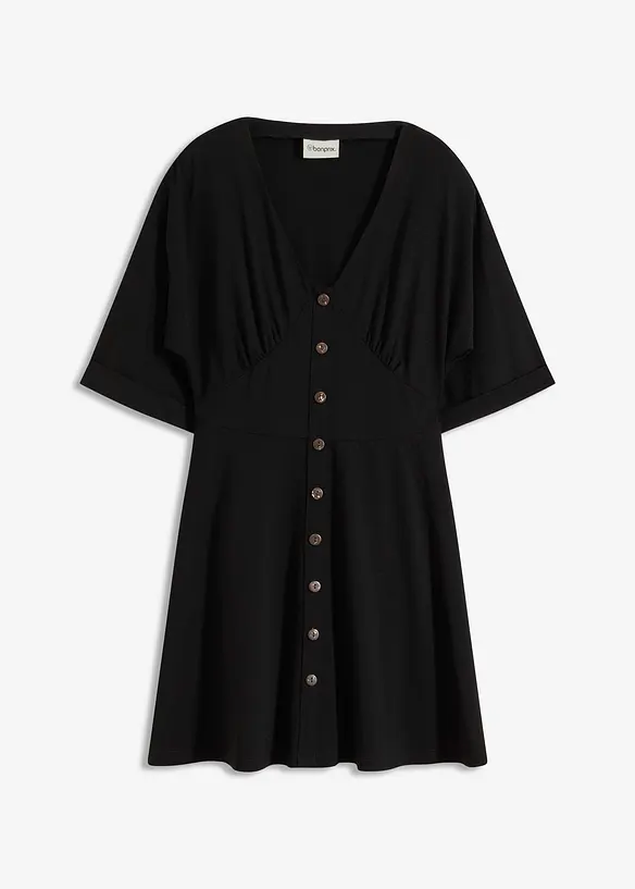 Getailleerde mini jurk, bonprix