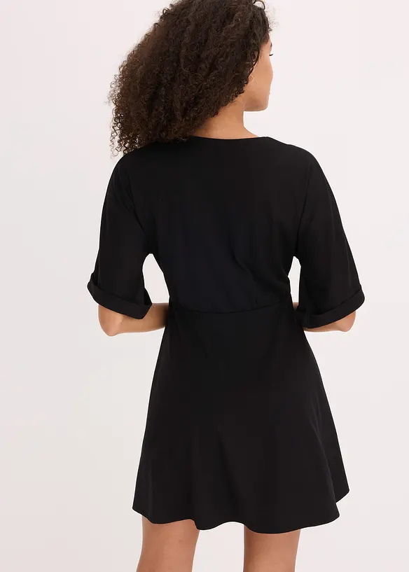 Getailleerde mini jurk, bonprix