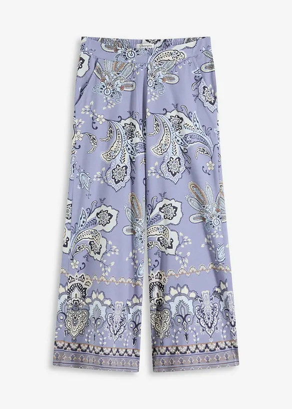Jersey broek met paisley motief, bonprix