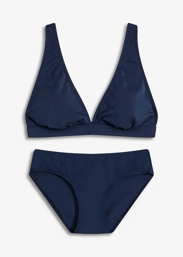 Bikini van glanzend materiaal (2-dlg. set), bonprix