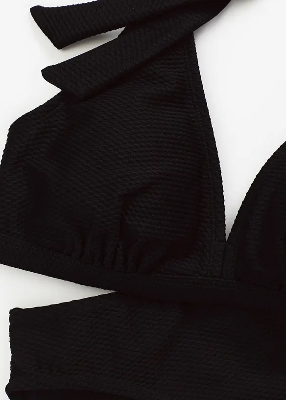 Halter bikini (2-dlg. set) van geweven stof, bonprix