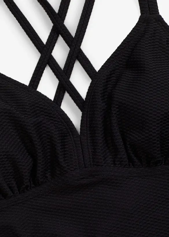 Tankini (2-dlg. set) van geweven stof, bonprix