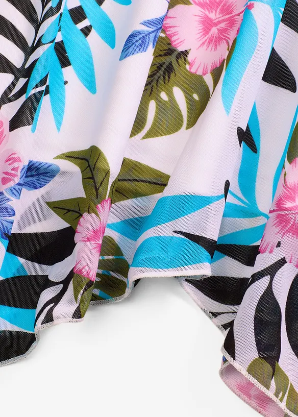 Tankini (2-dlg. set) met bedrukte netstof, bonprix