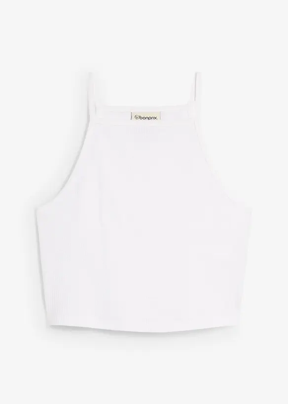 Ribtop van biologisch katoen, bonprix