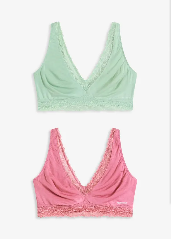 Feel Comfort bralette van zacht materiaal (set van 2), bonprix