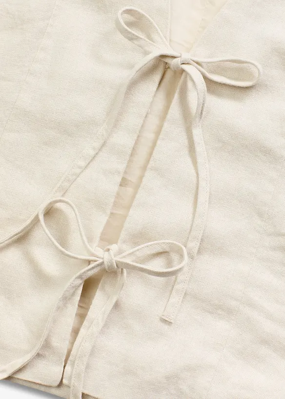 Gilet met strikken, bonprix