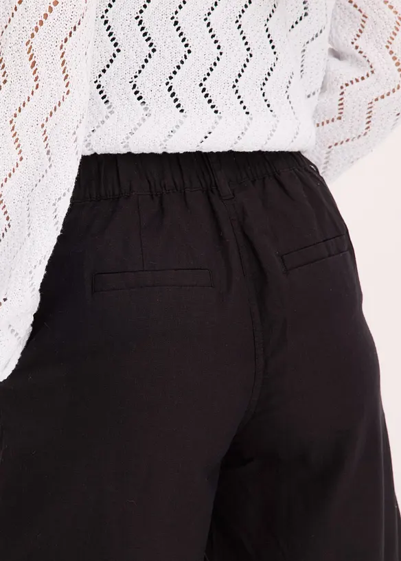 Bermuda met bandplooien, bonprix