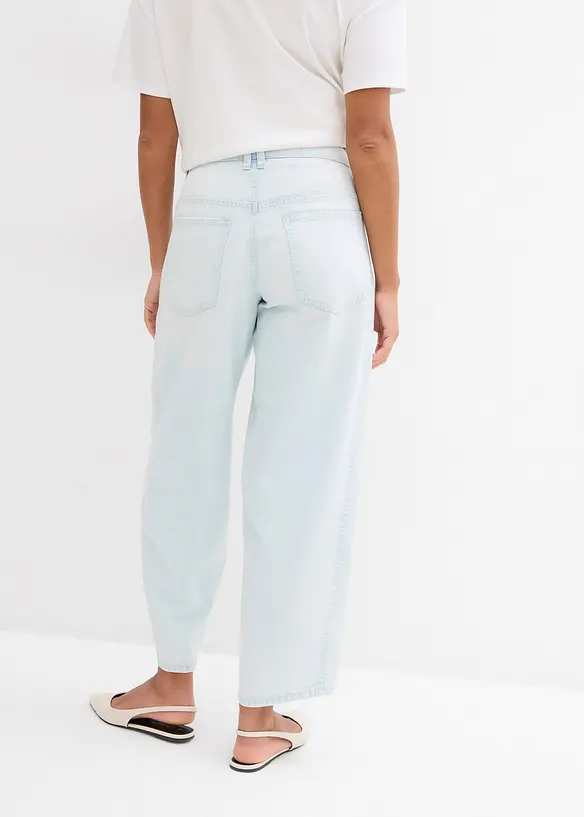 Balloon jeans mid waist, super soft, cropped, bonprix