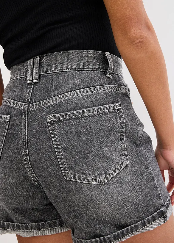 Jeans short high waist, low stretch, bonprix