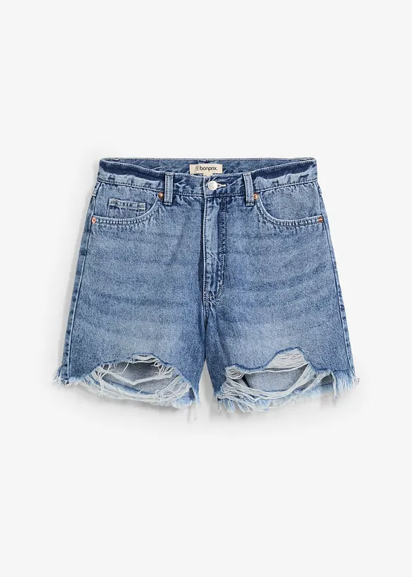 Jeans short high waist, low stretch, bonprix