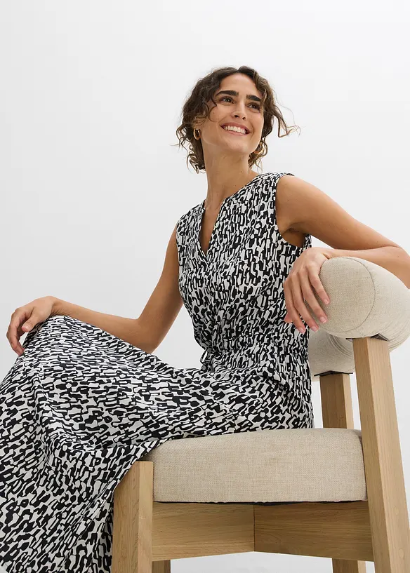 Maxi jurk van soepel vallende viscose, bonprix
