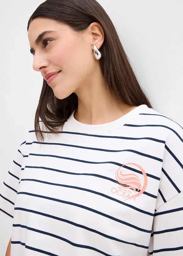 Sweater in een zachte katoenmix, bonprix