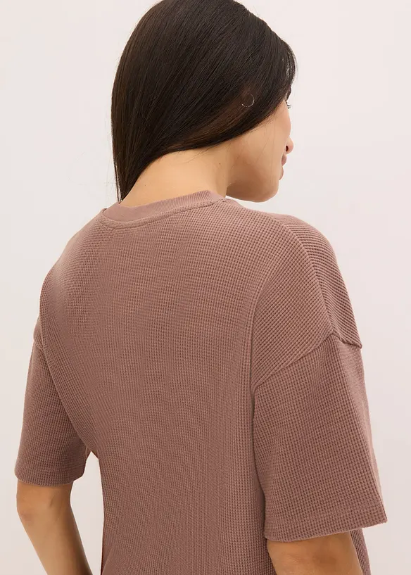 Loungewear shorty huispak van wafeljersey, bonprix