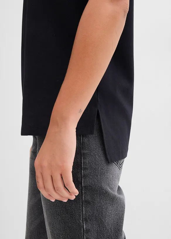 T-shirt met verlengde achterkant van zwaar katoen, bonprix