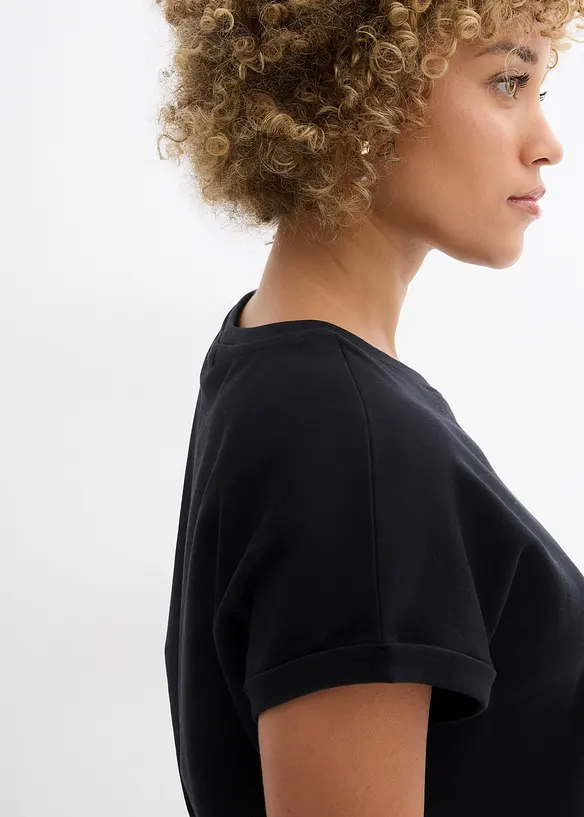 T-shirt met verlengde achterkant van zwaar katoen, bonprix