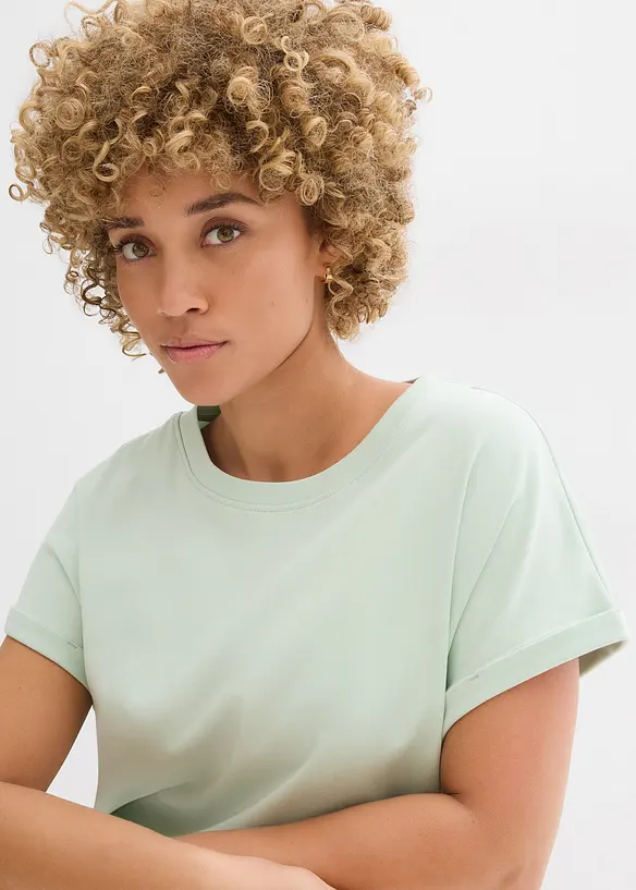 T-shirt met verlengde achterkant van zwaar katoen, bonprix