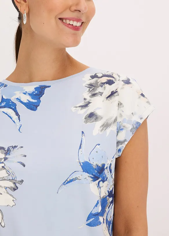 Shirt met oversized schouders, bonprix