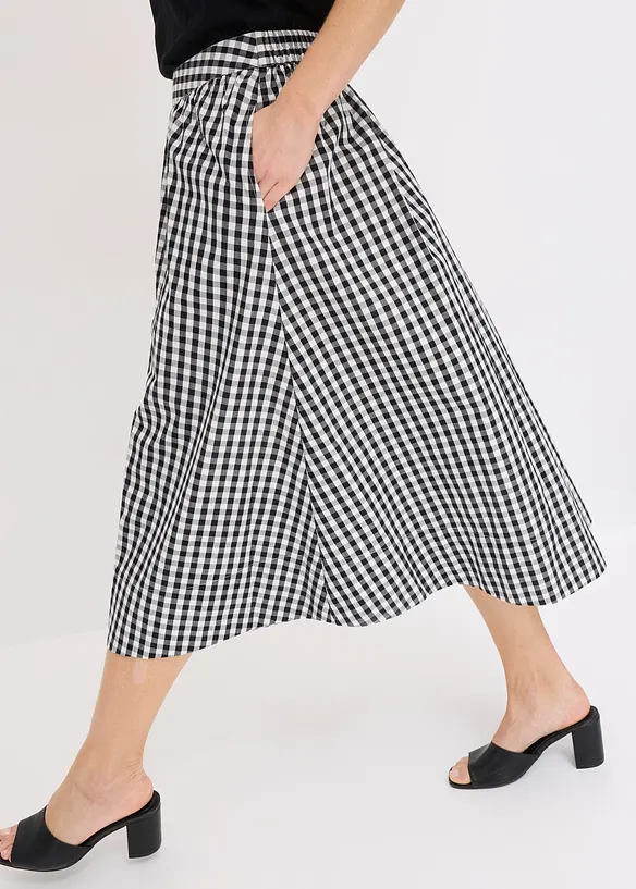 Midi rok van puur katoen, bonprix