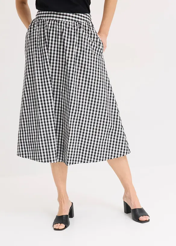 Midi rok van puur katoen, bonprix