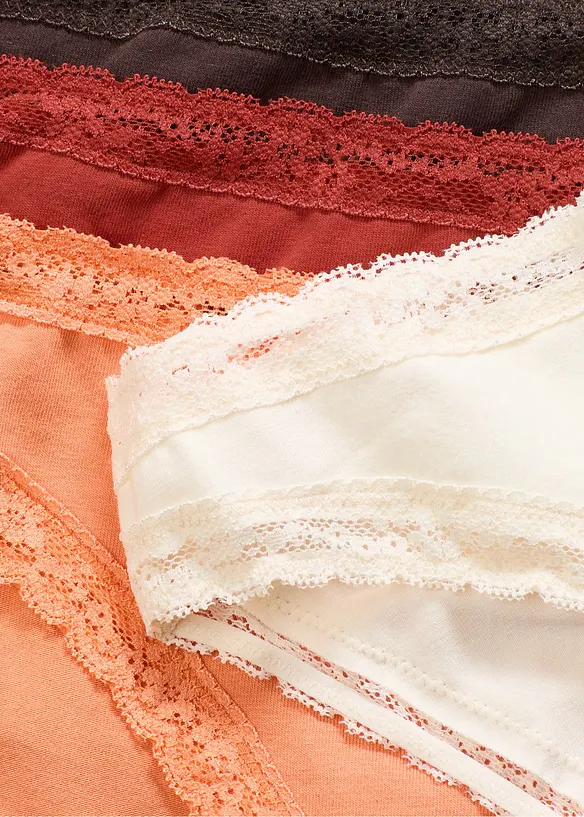 Slip met kant (set van 5), bonprix