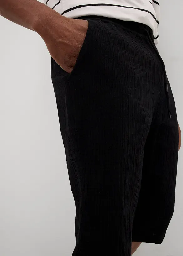 Lange bermuda van luchtige mousseline, loose fit, bonprix